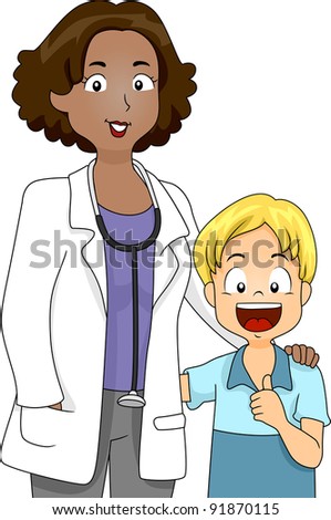 Illustration Teacher Showing Her Students Progress Stock Vector ...