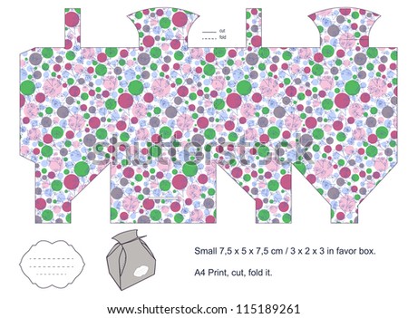 Gift Box Template Stock Vector 114798007 - Shutterstock