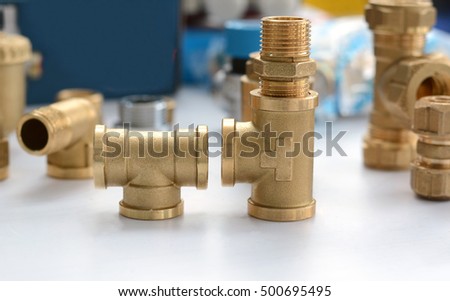 Brass Fittings Plumbing Fittings For Heating And Plumbing Systems Brass Tee Joint And Niple Brass Fittings Plumbing Fittings For Heating And Plumbing Systems Brass Tee Joint And Niple