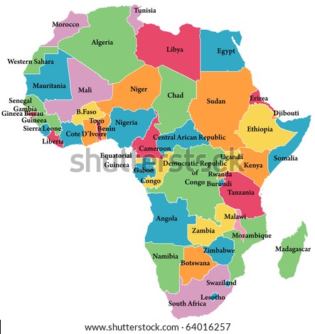 Africa Map Stock Photos, Images, & Pictures | Shutterstock