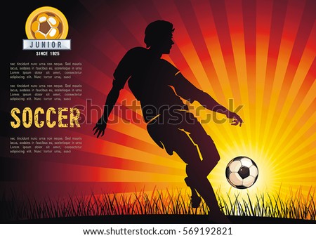 Soccer Silhouette Stock Images, Royalty-Free Images 
