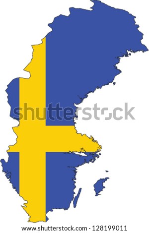 Sweden map outline vector Stock Photos, Images, & Pictures | Shutterstock