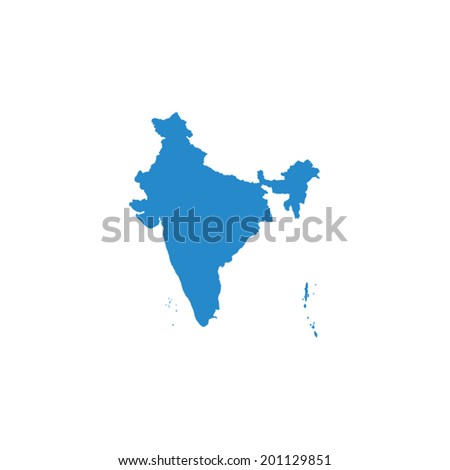 Illustrated Country Shape India Stock Illustration 483645541 - Shutterstock