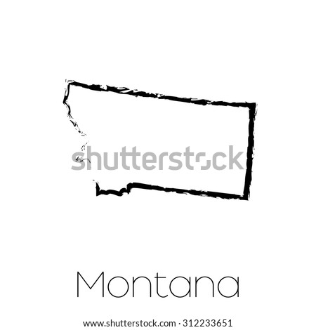 Montana outline Stock Photos, Images, & Pictures | Shutterstock