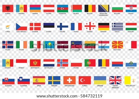 All Flags Europe Many Flags European Stock Illustration 26819755 ...