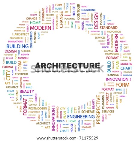 Architecture Seamless Vector Pattern Word Cloud Stock Vector 57969322 ...