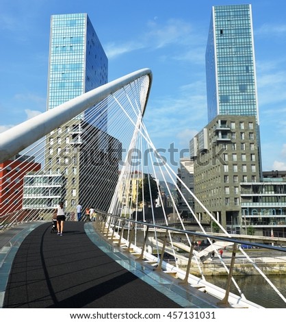 Bilbao Calatravas Spain Bridge Stock Images, Royalty-Free Images ...