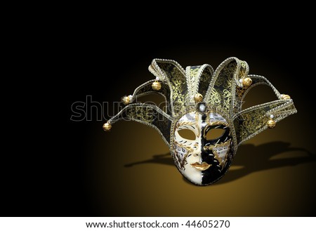 Venetian Masks On Black Background Stock Photo 19540213 - Shutterstock