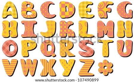 Scrapbook Alphabet Stock Photos, Images, & Pictures | Shutterstock