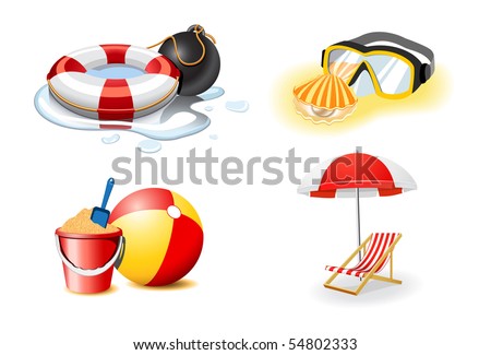 Vacation and travel icons