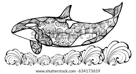 Download Hand Drawn Coloring Pages Octopus Zen Stock Vector ...