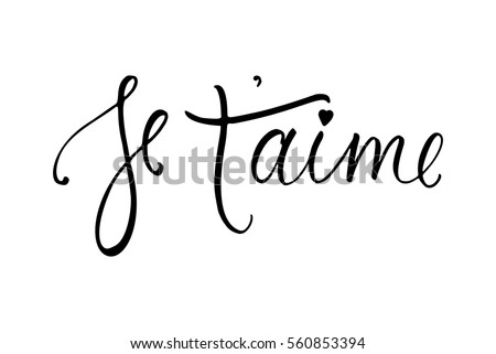 Download Je Taime Card Love You French 스톡 벡터 560853394 - Shutterstock