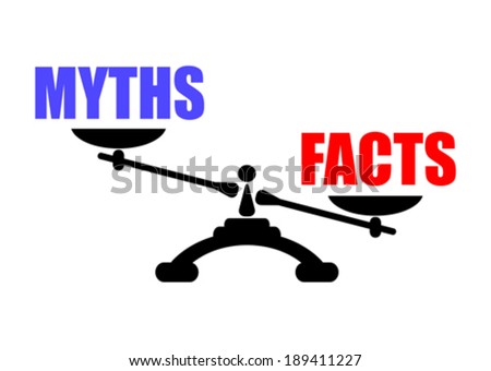 Myths Vs Facts Icon Stock Vector 189411227 - Shutterstock