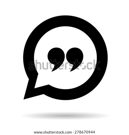 Quote Icon Stock Vector (Royalty Free) 278670944 - Shutterstock