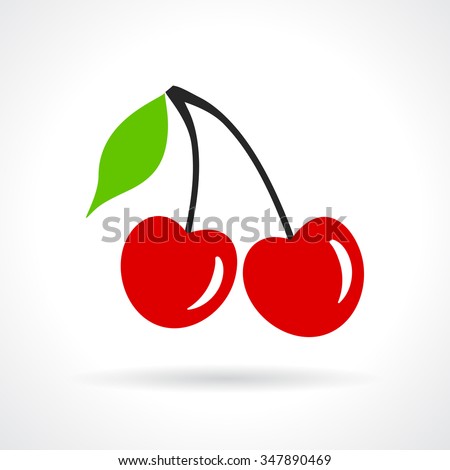 Cherry vector icon
