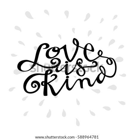 calligraphy love design fest Hand Vector Love Stock Modern Quote Kind Lettered