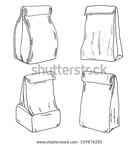 Various Lunch Bags Lunch Boxes Sketch Stock Vector Royalty Free Various Lunch Bags Lunch Boxes Sketch Stock Vector Royalty Free