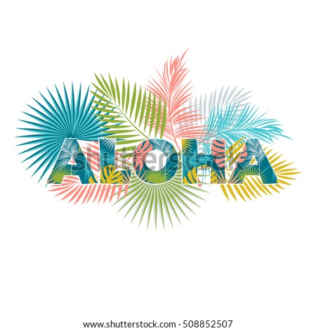 Aloha Hawaii Aloha Tshirt Design Best Stock Vector 508852507 - Shutterstock