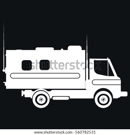 Black Truck Silhouette Vector Illustration Stock Vector 32871994 ...