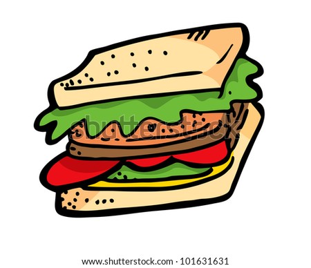 stock vector sandwich 101631631