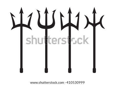 Art Illustration Tridents Different Colors Stock Vector 8230648 ...