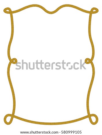 Heart Shape Tied Rope Stock Vector 74061898 - Shutterstock