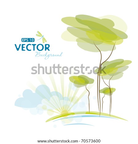 Nature background, eps-10