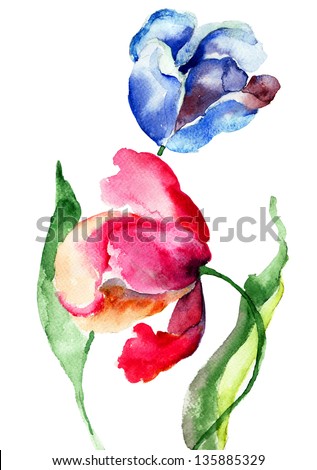 Tulip Painting Stock Images, Royalty-Free Images & Vectors | Shutterstock
