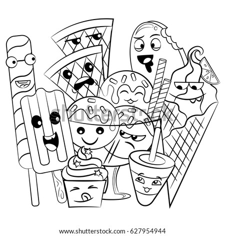 Download Waffle Black Food Coloring Pages