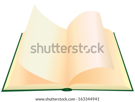 Turning Pages Book Blank Pages Vector Stock Vector 163344941 - Shutterstock