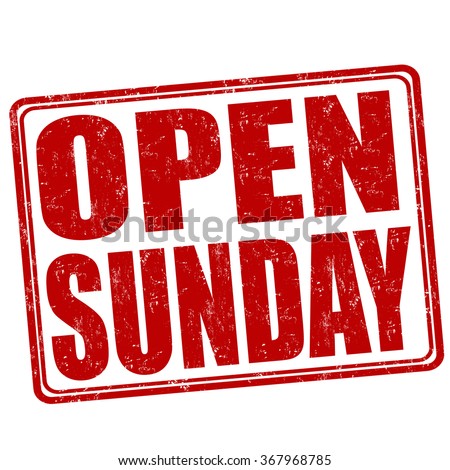 Open Sunday Sign Stock Images, Royalty-Free Images & Vectors | Shutterstock