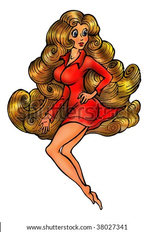 stock-photo-cartoon-blonde-girl-princess-with-blonde-curly-hair-and-blue-eyes-she-wears-red-dress-she-flies-38027341 What Is a Good Partner?