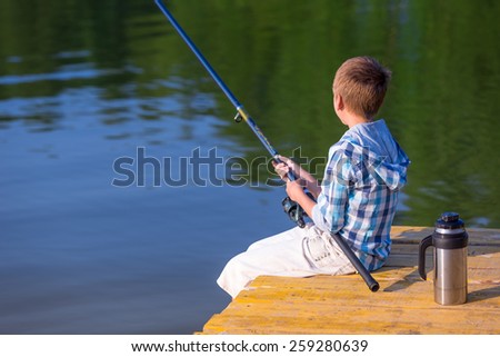 Boy Fishing Dock Stock Photos, Images, & Pictures | Shutterstock