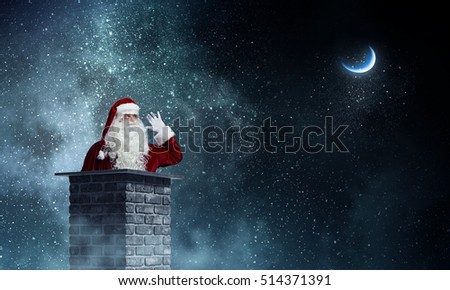 Santa Claus is already here . Mixed media