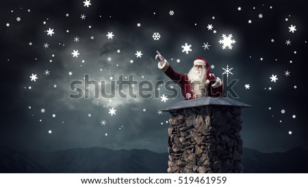 Santa Claus is already here . Mixed media