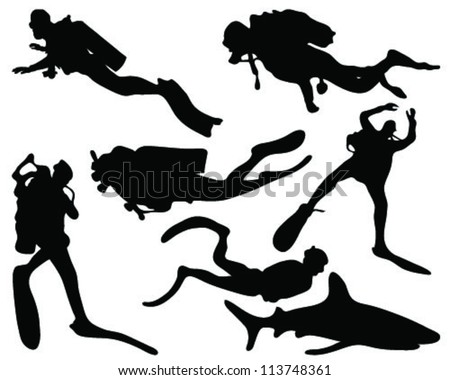 Diver silhouette Stock Photos, Images, & Pictures | Shutterstock