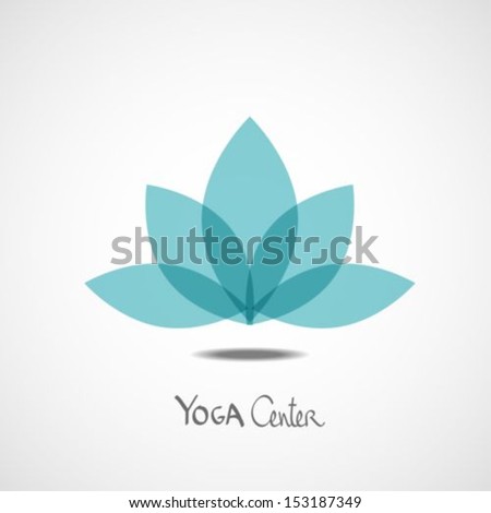 Lotus Flower Yoga Center Illustration