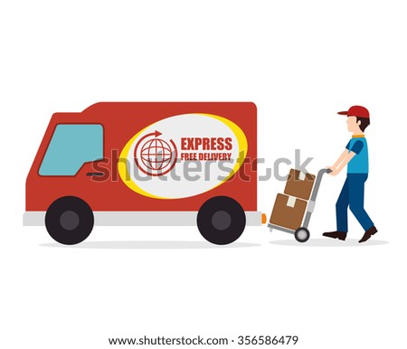 Set Service Delivery Staff Operator Driver Stock Vector 566415724 ...