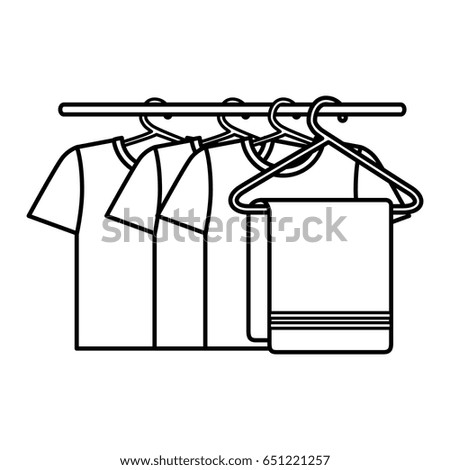 Shirts Hanging Laundry Stock Vector 651221257 - Shutterstock