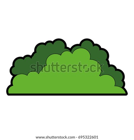 Cartoon Bush Element Vector Stock Vector 260075924 - Shutterstock