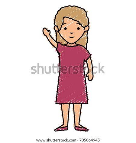Young Woman Girl Scared Mouse Mice Stock Vector 87235426 - Shutterstock