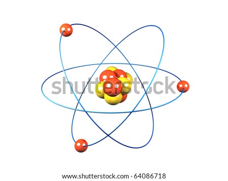 Oxygen Atom Proton Neutron Electron 3d Stock Illustration 688147366 