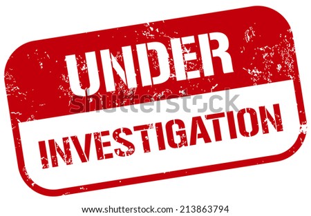 Under Investigation Stamp Stock Vector (Royalty Free