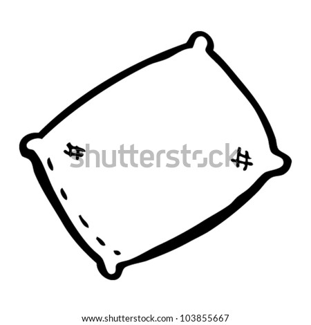 Cartoon Bed Pillow Stock Vector 103855667 - Shutterstock