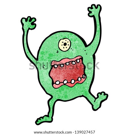 Cartoon Scary Monster Stock Illustration 139027457 - Shutterstock