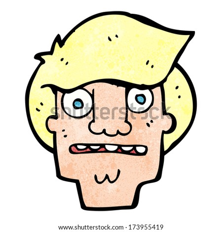 Conceited Cartoon Man Staring Himself Mirror Stock Vector 186597665 ...