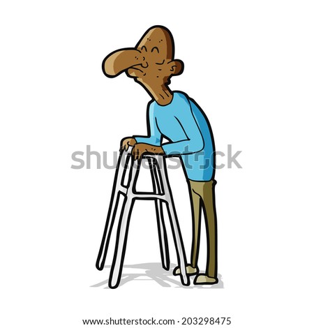 Elderly Walking Frame Stock Vectors & Vector Clip Art | Shutterstock