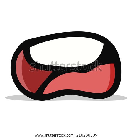 Cartoon Unhappy Mouth Stock Illustration 457749070 - Shutterstock