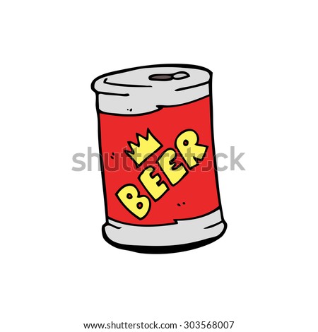 Cartoon Beer Can Stock Vector 303568007 - Shutterstock