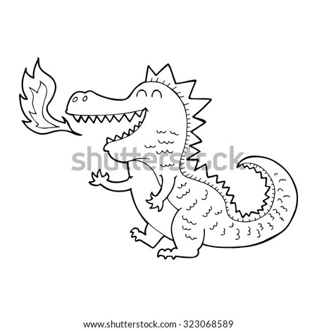 Dragon Breathing Fire Illustration Stock Illustration 38120734 ...